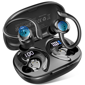 Hupoaf Earbuds Sport with earhooks secure fit for running