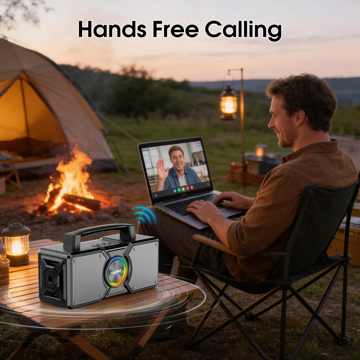 Hupoaf portable party buddy for on the go music.