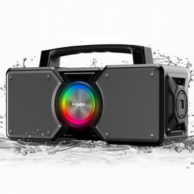 Hupoaf rugged outdoor speaker design for weather-ready listening on hikes.