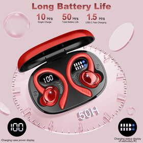 Hupoaf earbuds held in hand for size comparison and pocketability