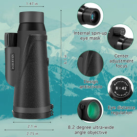 HURYSIN lens close-up highlighting green FMC coating for brighter images