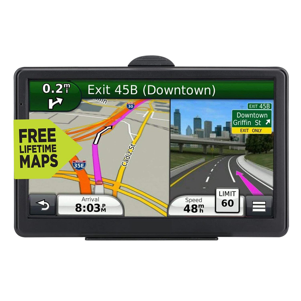 HUTNVEA GPS 2025 North America map display keeps you up to date