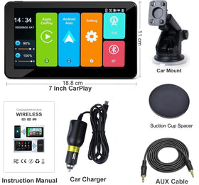 HUTNVEA packaging with charger bracket and AUX cable included for fast setup