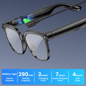 Hwagol Smart Glasses include UV and blue light protection for daily wear.