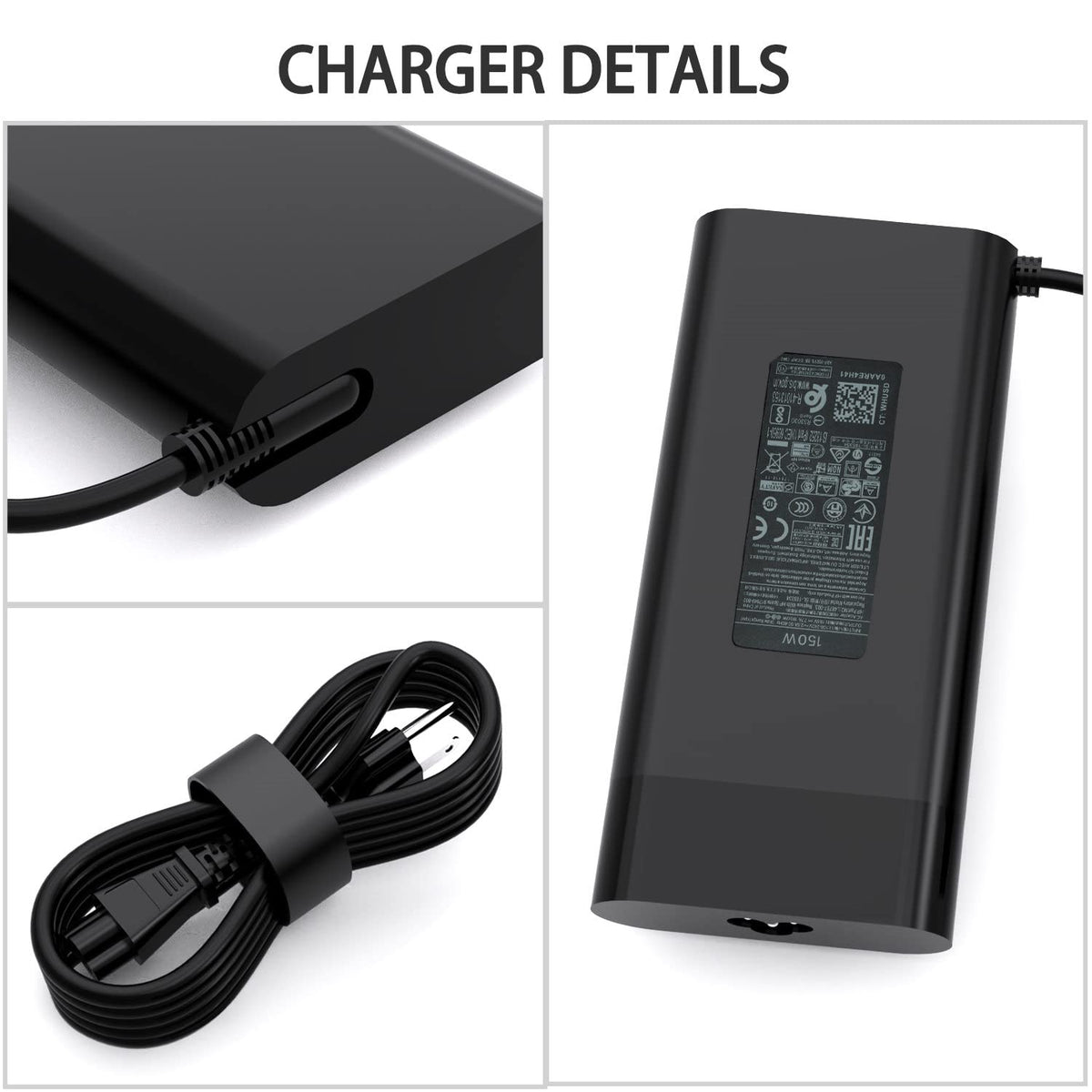 HXHTEC plugged into an OMEN laptop demonstrating stable charging during heavy use