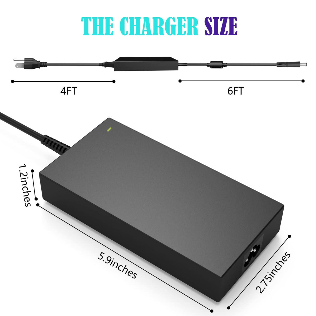 HXHTEC power label detail with 19.5V 9.23A specs for accurate device matching benefit