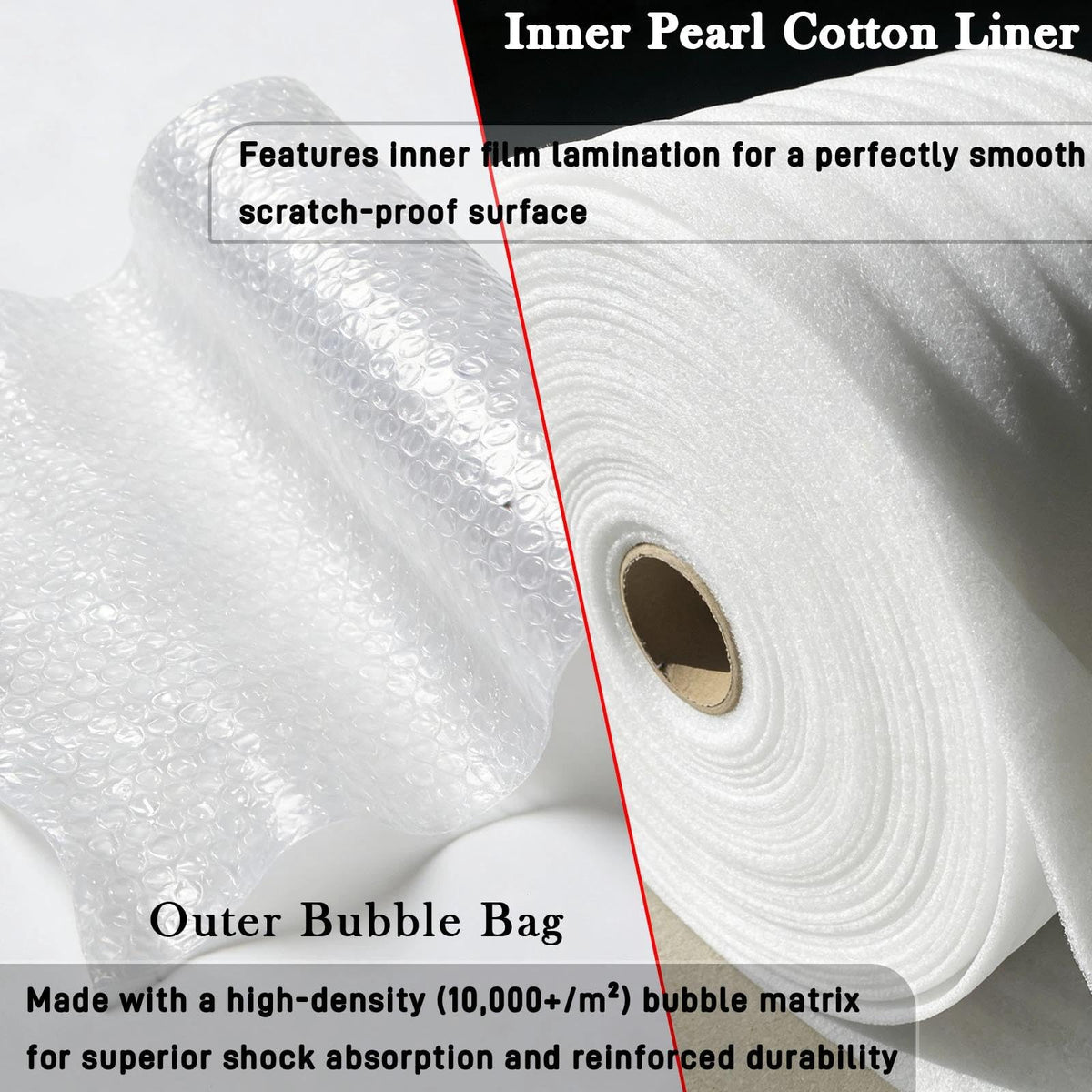 Hxszk Pearl cotton liner prevents seam splitting and maintains smooth surface.