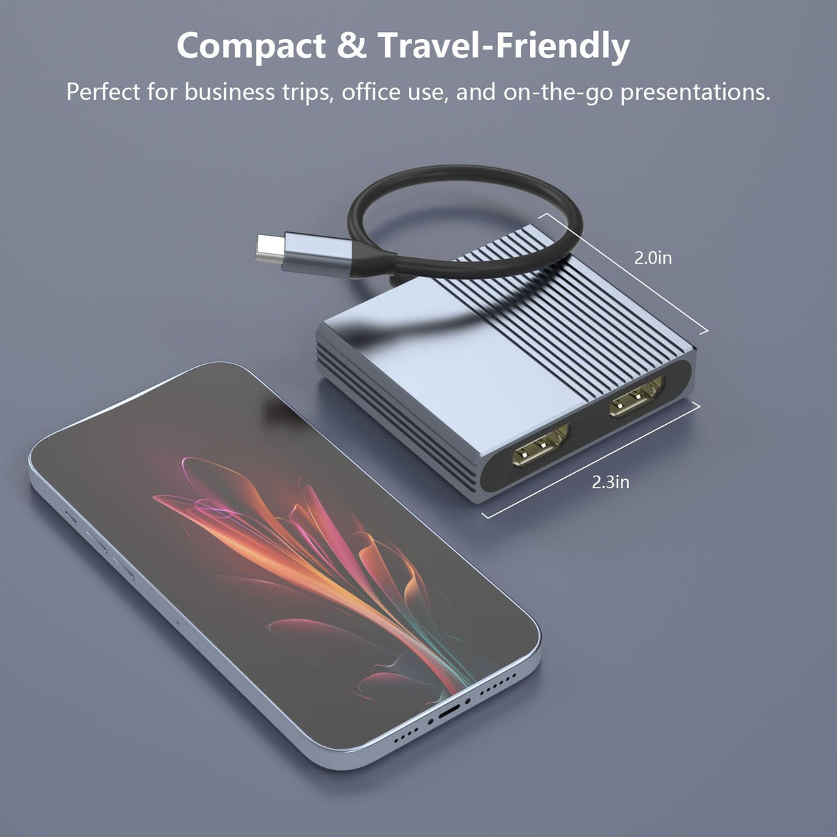 Hxwlo durable metal housing provides stable connectivity on desks