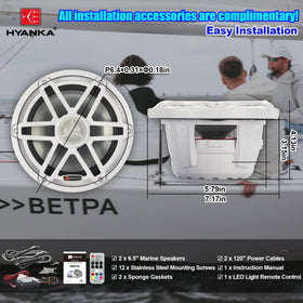HYANKA HMS-65 installation kit included for easy setup