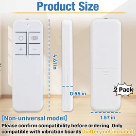 Hyparade remote back open battery compartment demonstrating simple two-AAA battery installation