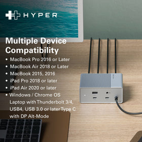HyperDrive GEN2 aluminum-durable design on a modern desk.
