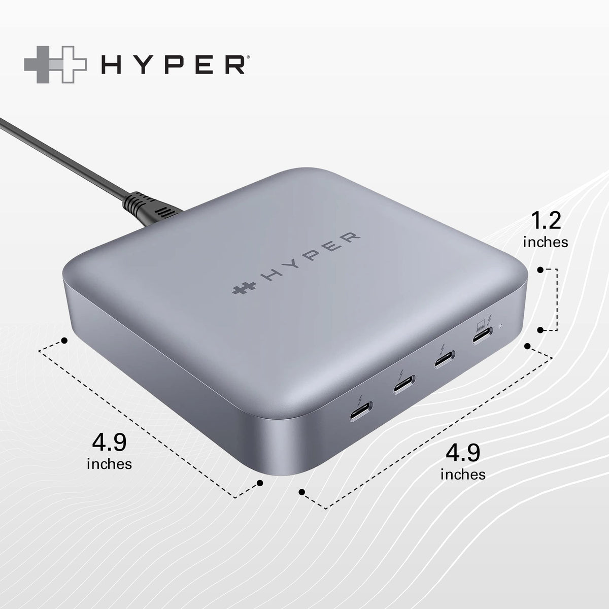 HyperDrive Thunderbolt 4 Hub daisy-chain capability for multi-device setups.