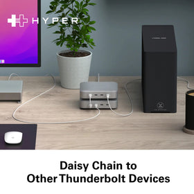 HyperDrive Thunderbolt 4 Hub 32Gbps PCIe speed boosts external graphics performance.