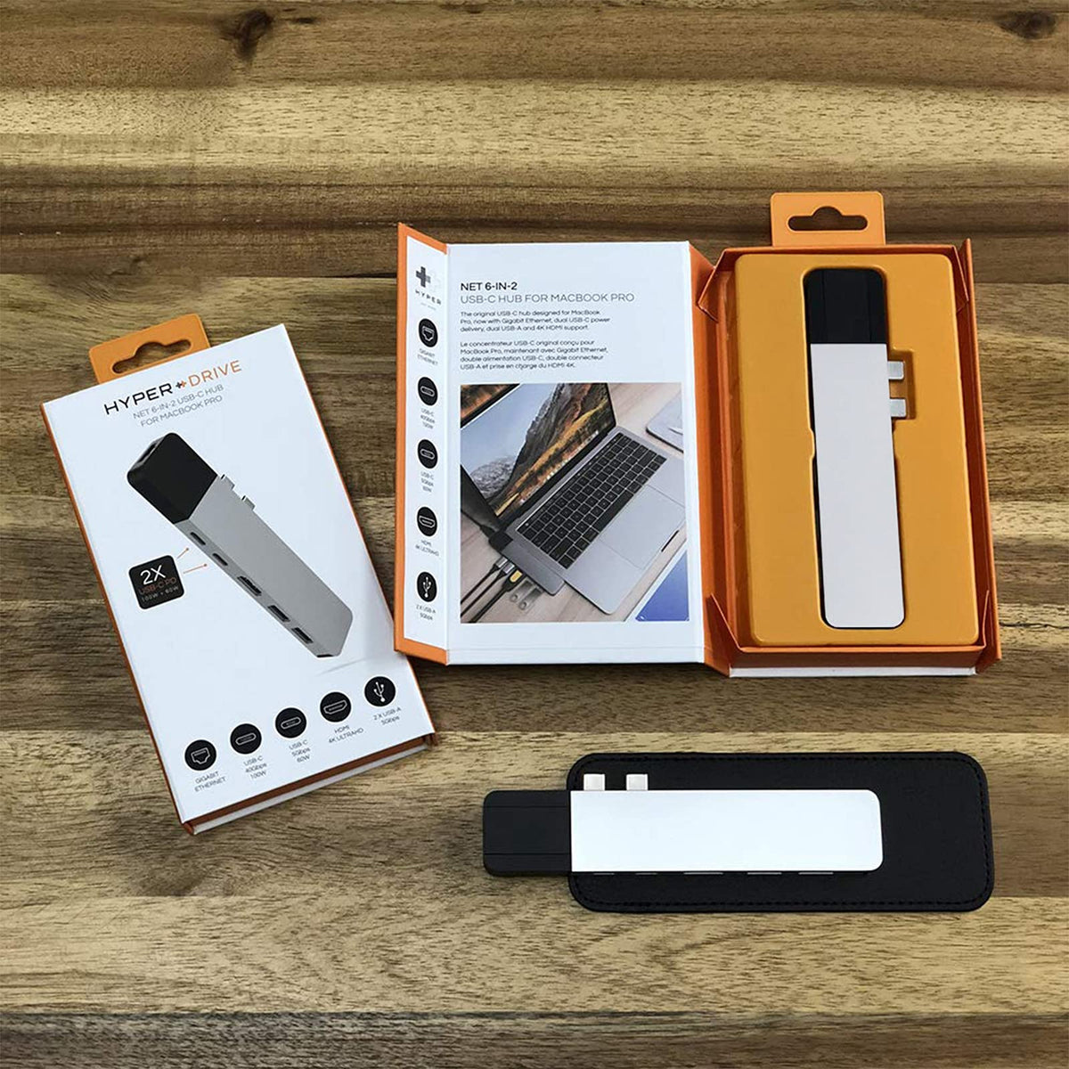 HyperDrive USB-C hub Ethernet port for stable internet connections