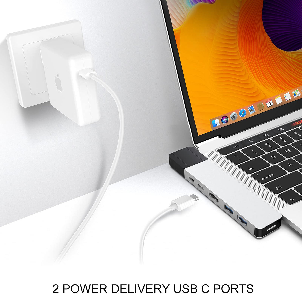 HyperDrive USB-C hub Thunderbolt port emphasizing 40Gbps data transfer