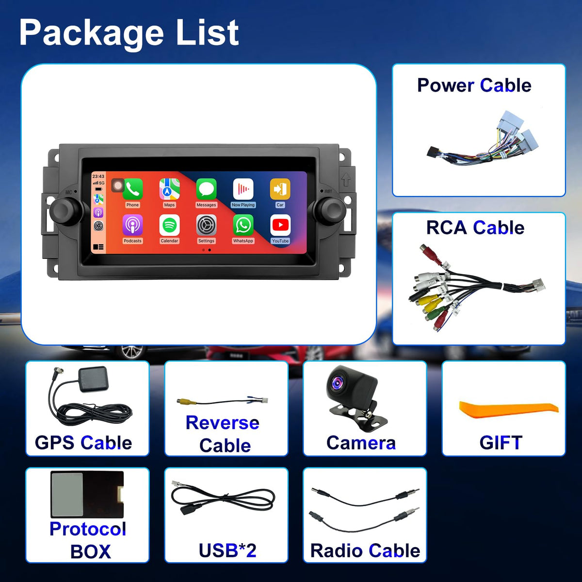 Hyperego 32GB storage enables smooth apps and media on the road.