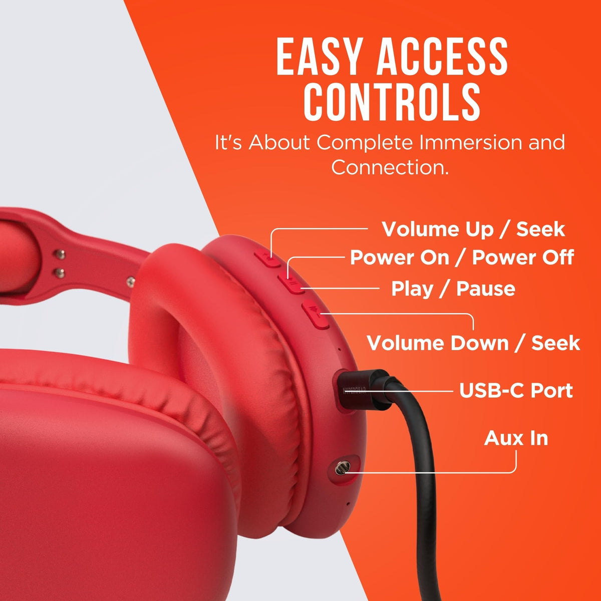 HyperGear built-in mic and controls enable easy switching between calls and music