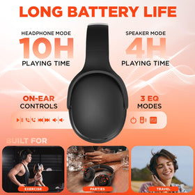 HyperGear folded on a backpack showing compact size and travel-friendly benefit