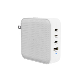 HyperJuice 100W GaN charger front view for fast charging.