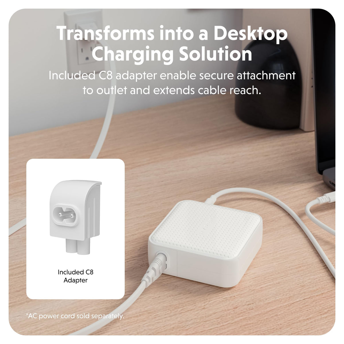 HyperJuice charges a MacBook Pro 14-inch quickly.