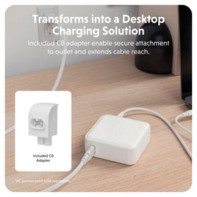 HyperJuice charges a MacBook Pro 14-inch quickly.