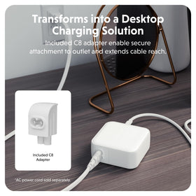 Hyper charger box and quick-start manual highlighting what’s included for out-of-the-box use