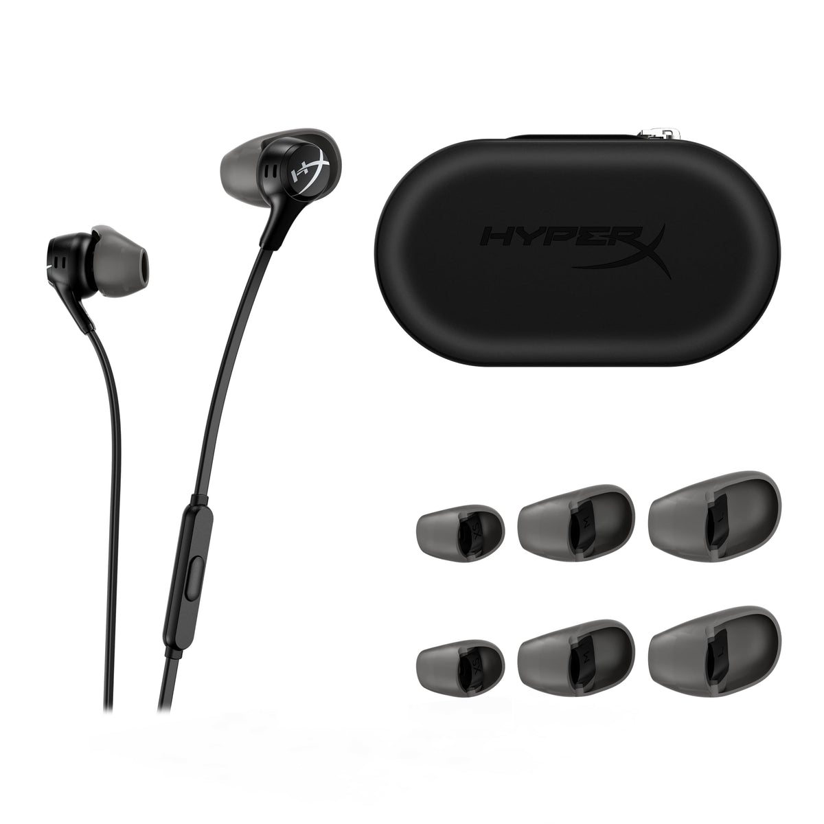 HyperX Cloud Earbuds II 3.5mm plug works with PC, mobile, and Switch