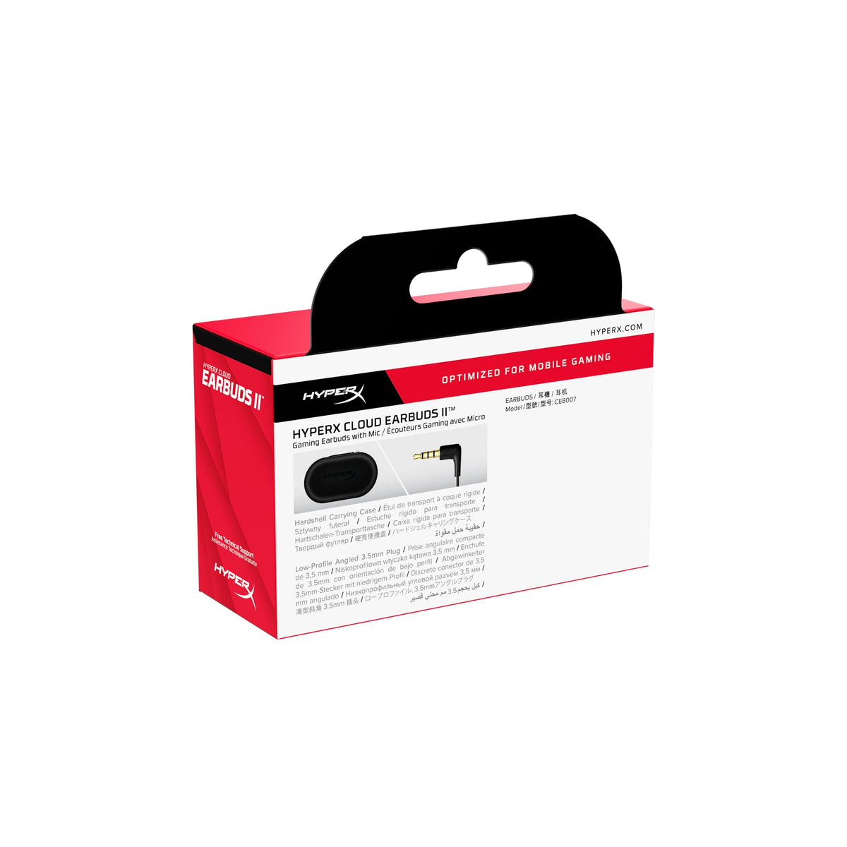 HyperX Cloud Earbuds II compatible with PC, mobile, Switch