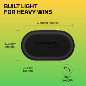 HyperX earbuds in use with mobile gaming setup showing immersive audio on the go