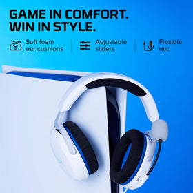 HyperX headband cushion detail showing adjustable comfort and support