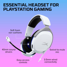 HyperX in use with PS5 controller showing plug-and-play convenience