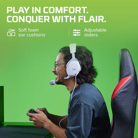 HyperX adjustable headband demonstrating fit customization for comfort