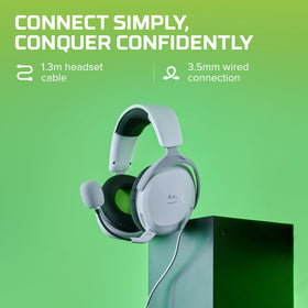 HyperX side profile highlighting earcup angle and improved sound isolation