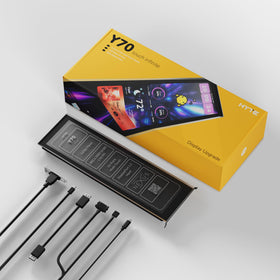 HYTE Y70 178 PPI clarity enhances on-screen details.