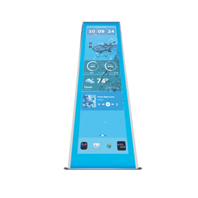 HYTE Y70 touch display kit installed in-case demonstrating seamless chassis integration