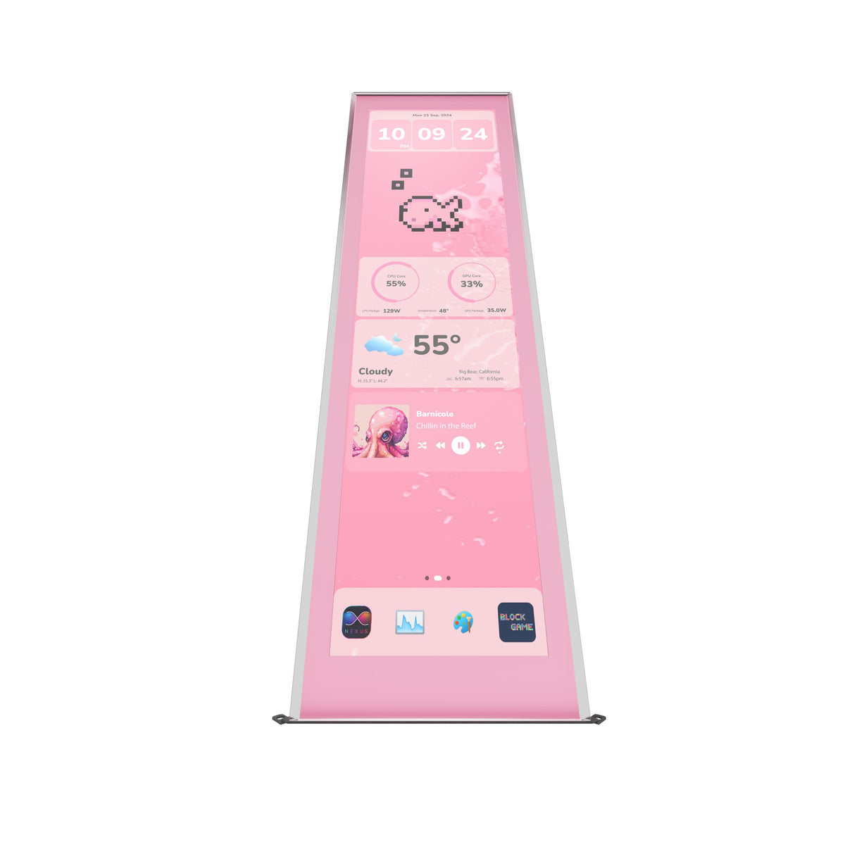 HYTE Y70 10-point touch demo demonstrates responsive multi-touch interaction