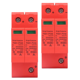 Hyuduo 2P arrester on rail mount for easy installation