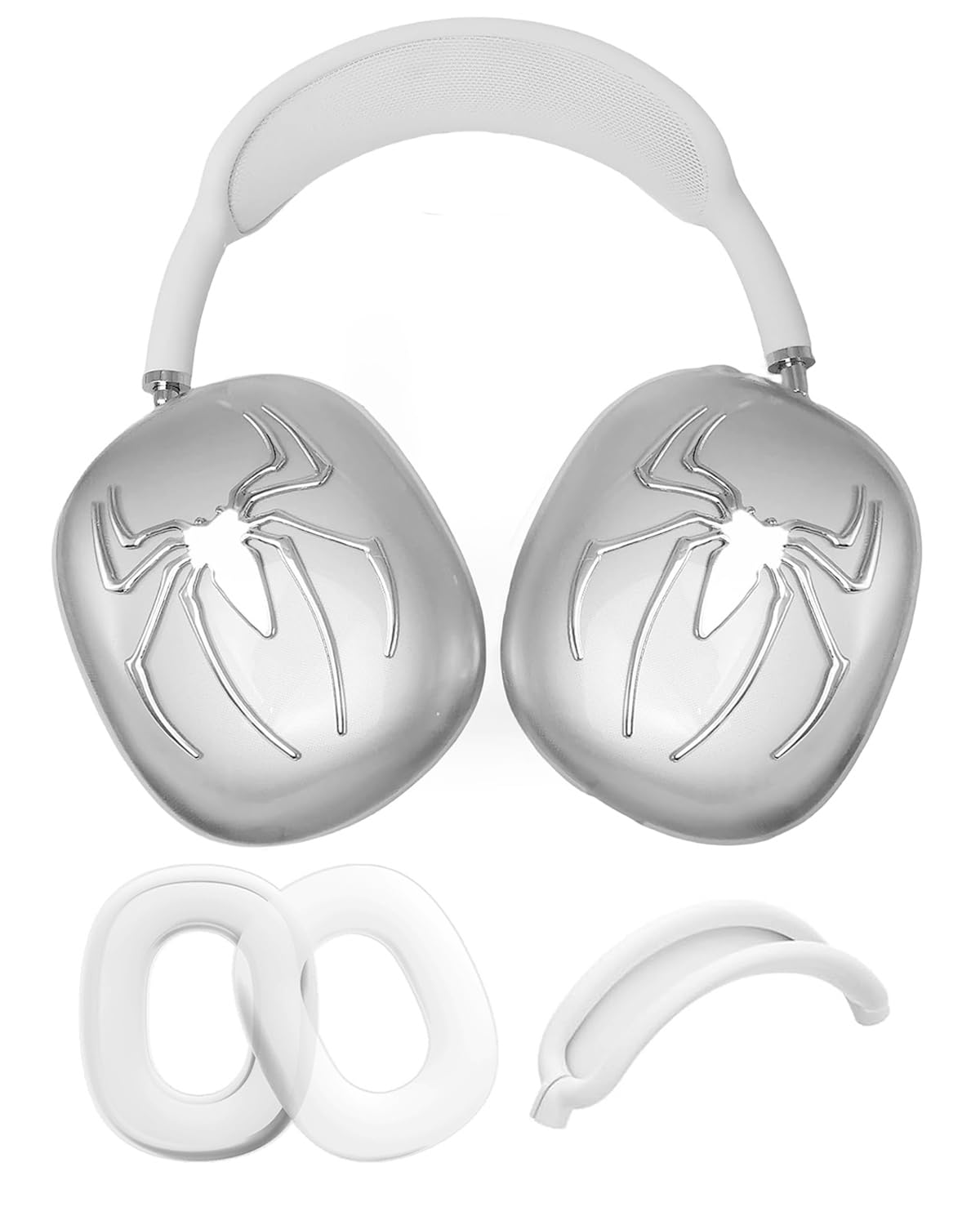 HYZYey 3 in 1 Bling Case for AirPods Max with Spider earcups; adds sparkle while protecting