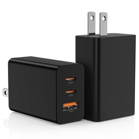 Hzevn 2-pack 65W USB-C wall charger front view enables fast multi-device charging