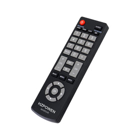 HZPOWEN front view of NH305UD remote showing full button layout and easy replacement