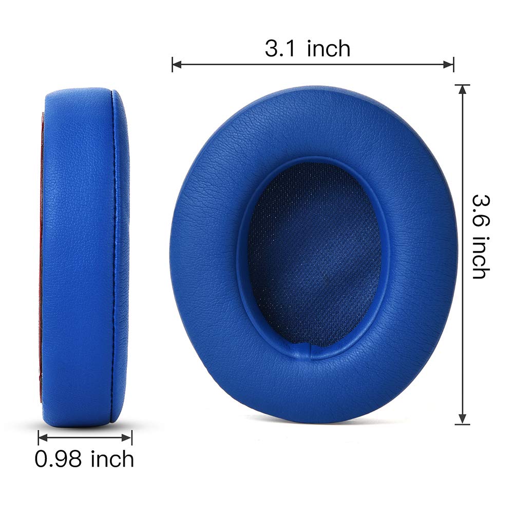 HZTCAM easy-install back-adhesive earpads, back view of secure attachment.