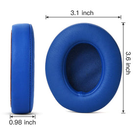 HZTCAM easy-install back-adhesive earpads, back view of secure attachment.