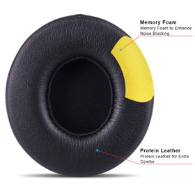 HZTCAM ear pad installed on Beats headphone showing restored fit and improved comfort