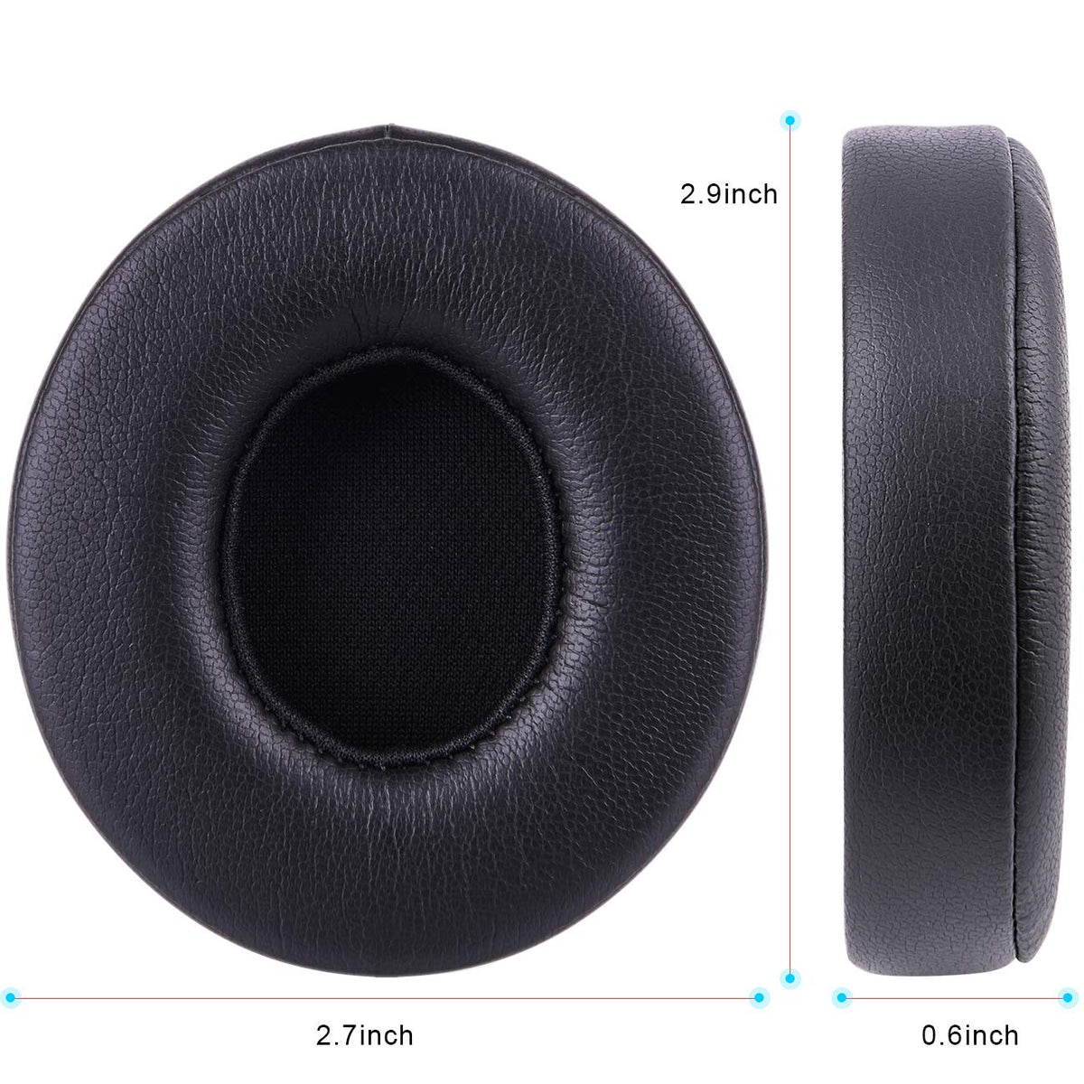 HZTCAM ear pads next to credit card for size comparison helping shoppers confirm fit