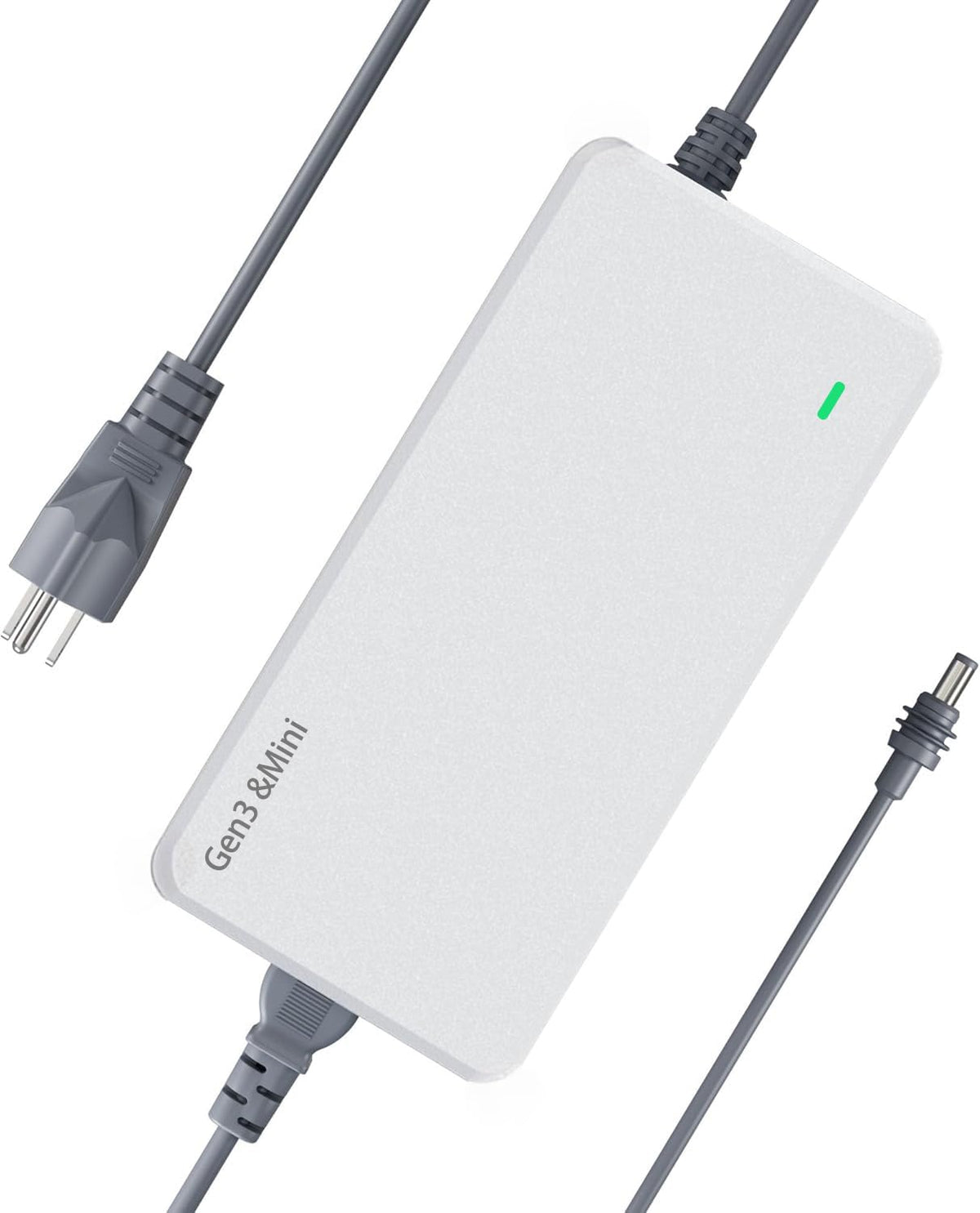 I clean front view of power supply showing compact housing and clean design, reliable replacement