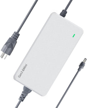 I clean front view of power supply showing compact housing and clean design, reliable replacement