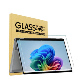 i-Tensodo 16-inch tempered glass screen protector on HP OmniBook X Flip front view preserves clarity and brightness.