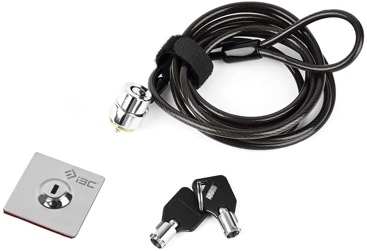 I3C anchor plate and cable lock secures tablets and laptops without a standard slot.