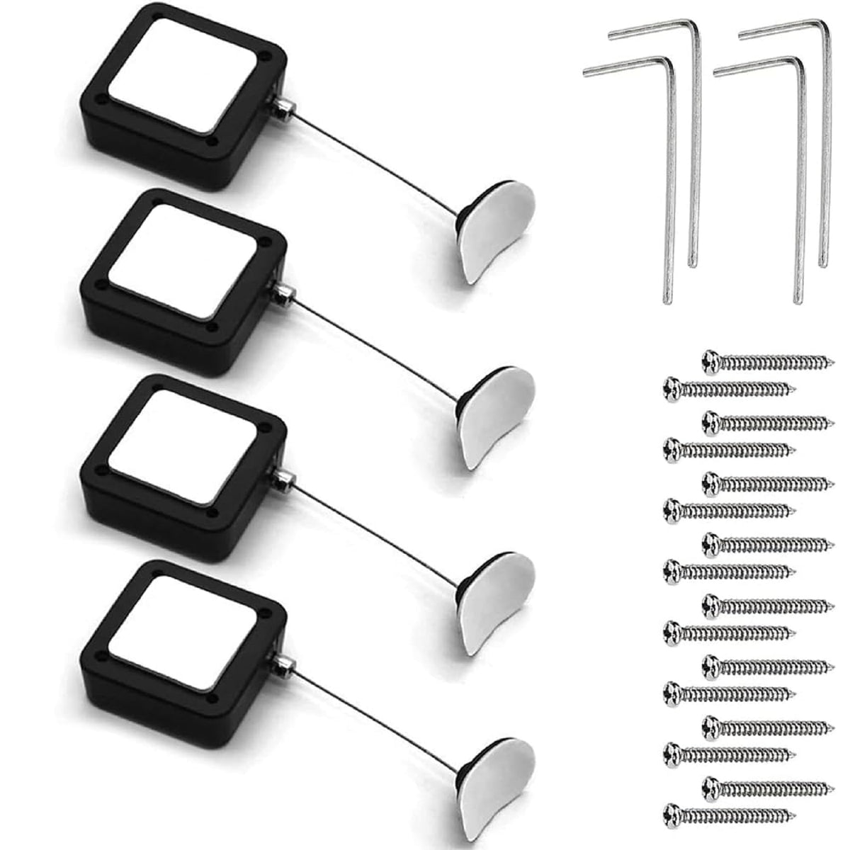 I3C front view of four tether units showing compact design and easy storage