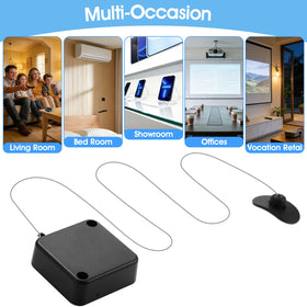 I3C tether used on showroom remote demonstrating theft-deterrent benefit